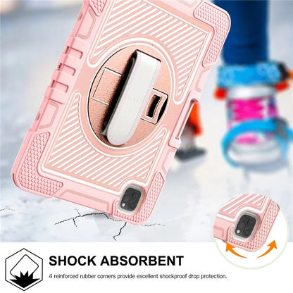 For iPad Air (2020) / (2022) / iPad Pro 11 (2018) / (2020) / (2021) / (2022) Tablet Kickstand Case with Shoulder Strap