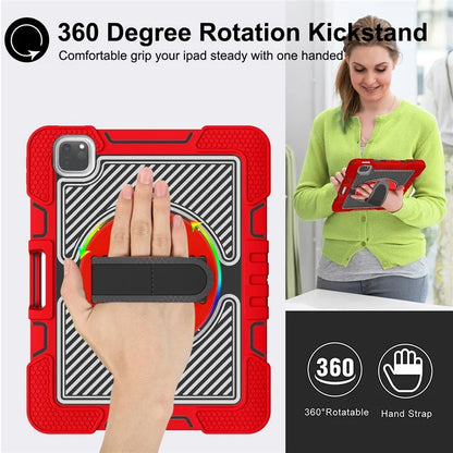 For iPad Air (2020) / (2022) / iPad Pro 11 (2018) / (2020) / (2021) / (2022) Tablet Kickstand Case with Shoulder Strap