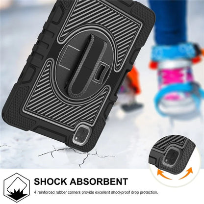 For iPad Air (2020) / (2022) / iPad Pro 11 (2018) / (2020) / (2021) / (2022) Tablet Kickstand Case with Shoulder Strap