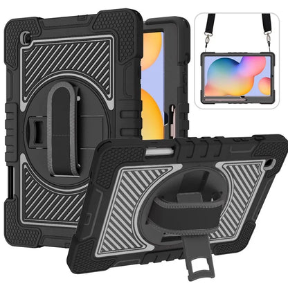 For Samsung Galaxy Tab S6 Lite (2024) / S6 Lite (2022) / S6 Lite (2020) Kickstand Tablet Case with Shoulder Strap