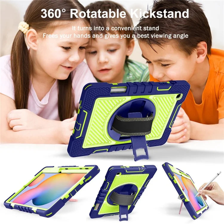 For Samsung Galaxy Tab S6 Lite (2024) / S6 Lite (2022) / S6 Lite (2020) Kickstand Tablet Case with Shoulder Strap