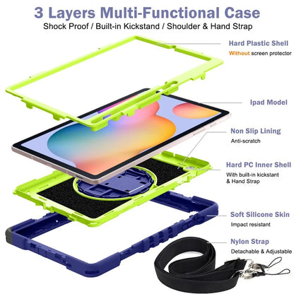 For Samsung Galaxy Tab S6 Lite (2024) / S6 Lite (2022) / S6 Lite (2020) Kickstand Tablet Case with Shoulder Strap