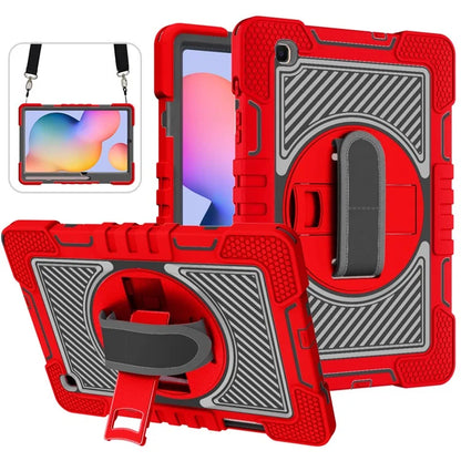 For Samsung Galaxy Tab S6 Lite (2024) / S6 Lite (2022) / S6 Lite (2020) Kickstand Tablet Case with Shoulder Strap