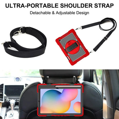 For Samsung Galaxy Tab S6 Lite (2024) / S6 Lite (2022) / S6 Lite (2020) Kickstand Tablet Case with Shoulder Strap