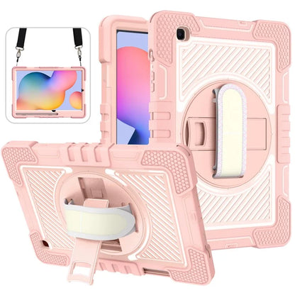 For Samsung Galaxy Tab S6 Lite (2024) / S6 Lite (2022) / S6 Lite (2020) Kickstand Tablet Case with Shoulder Strap