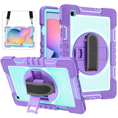 For Samsung Galaxy Tab S6 Lite (2024) / S6 Lite (2022) / S6 Lite (2020) Kickstand Tablet Case with Shoulder Strap