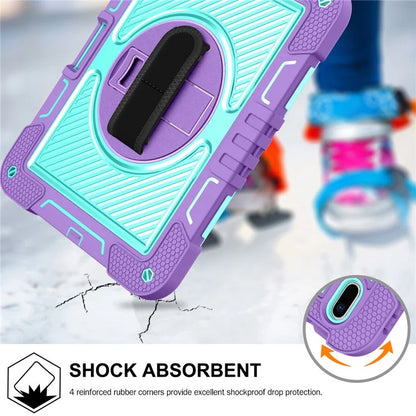 For iPad 10.2 (2021) / (2020) / (2019) Kickstand Case Tablet Cover with Shoulder Strap