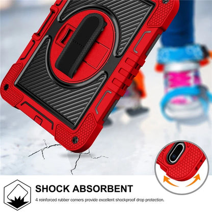 For iPad 10.2 (2021) / (2020) / (2019) Kickstand Case Tablet Cover with Shoulder Strap