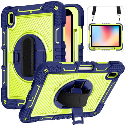 For iPad 10.2 (2021) / (2020) / (2019) Kickstand Case Tablet Cover with Shoulder Strap