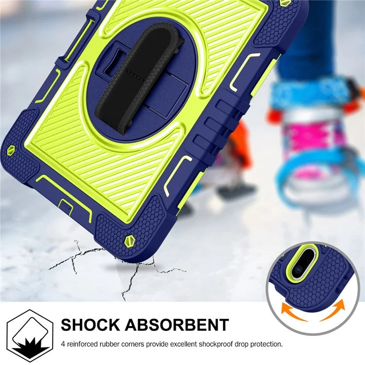 For iPad 10.2 (2021) / (2020) / (2019) Kickstand Case Tablet Cover with Shoulder Strap