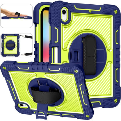 For iPad 10.9 (2022) Case Kickstand Anti-drop Tablet Cover with Shoulder Strap