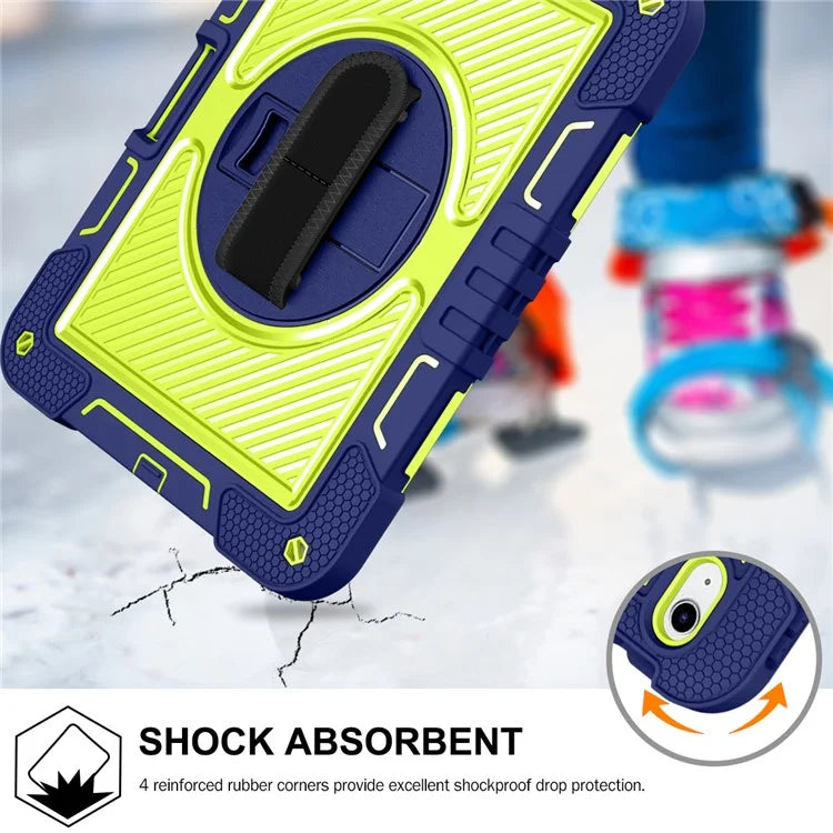 For iPad 10.9 (2022) Case Kickstand Anti-drop Tablet Cover with Shoulder Strap