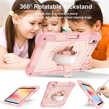 For iPad 10.9 (2022) Case Kickstand Anti-drop Tablet Cover with Shoulder Strap