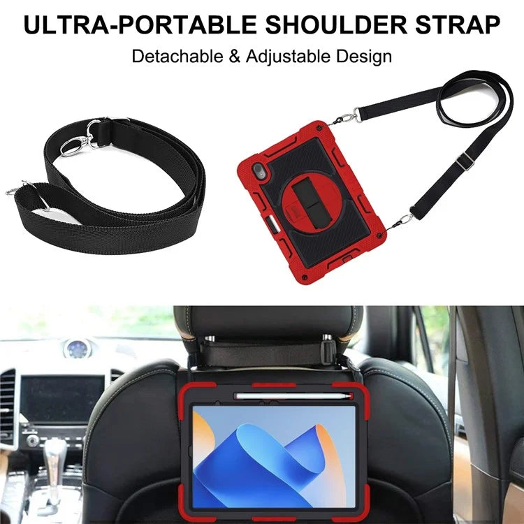 For Huawei MatePad 11 (2023) Tablet Case Shockproof Cover with Kickstand Shoulder Strap