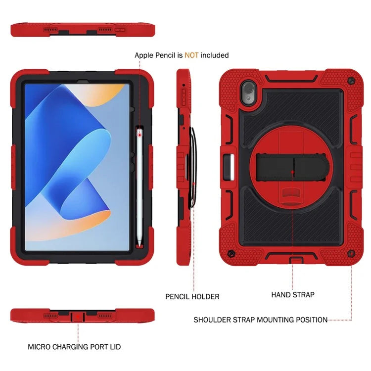 For Huawei MatePad 11 (2023) Tablet Case Shockproof Cover with Kickstand Shoulder Strap