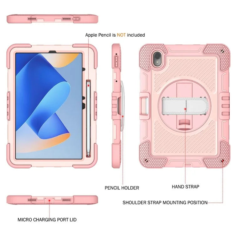 For Huawei MatePad 11 (2023) Tablet Case Shockproof Cover with Kickstand Shoulder Strap