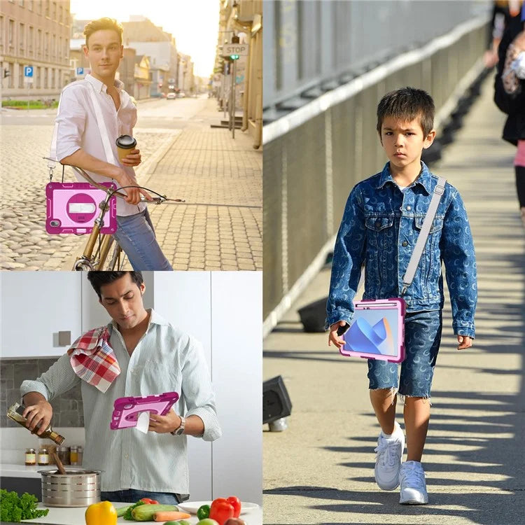 For Huawei MatePad 11 (2023) Tablet Case Shockproof Cover with Kickstand Shoulder Strap
