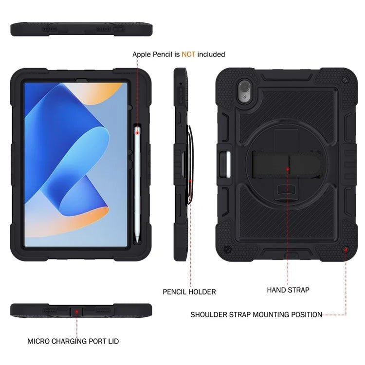 For Huawei MatePad 11 (2023) Tablet Case Shockproof Cover with Kickstand Shoulder Strap
