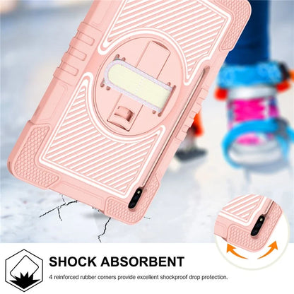 For Samsung Galaxy Tab S7 / S8 Crossbody Tablet Case Shoulder Strap Rotary Kickstand