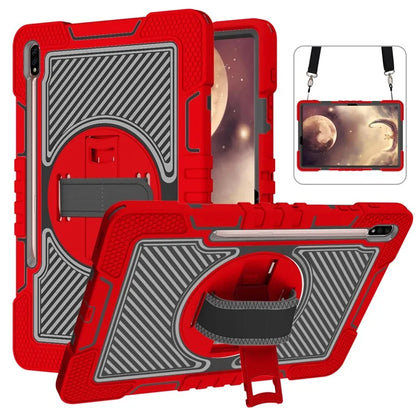 For Samsung Galaxy Tab S7 / S8 Crossbody Tablet Case Shoulder Strap Rotary Kickstand