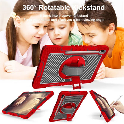 For Samsung Galaxy Tab S7 / S8 Crossbody Tablet Case Shoulder Strap Rotary Kickstand