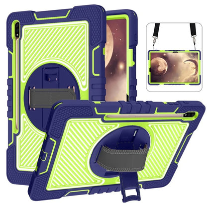 For Samsung Galaxy Tab S7 / S8 Crossbody Tablet Case Shoulder Strap Rotary Kickstand