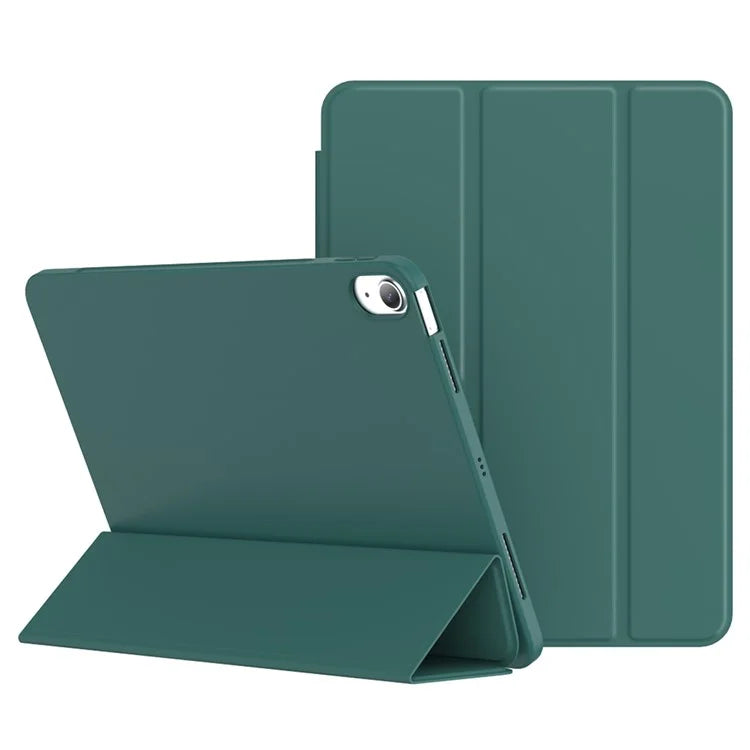 For iPad Air (2020) / (2022) Tablet Case Tri-fold Stand TPU+PU Leather Cover