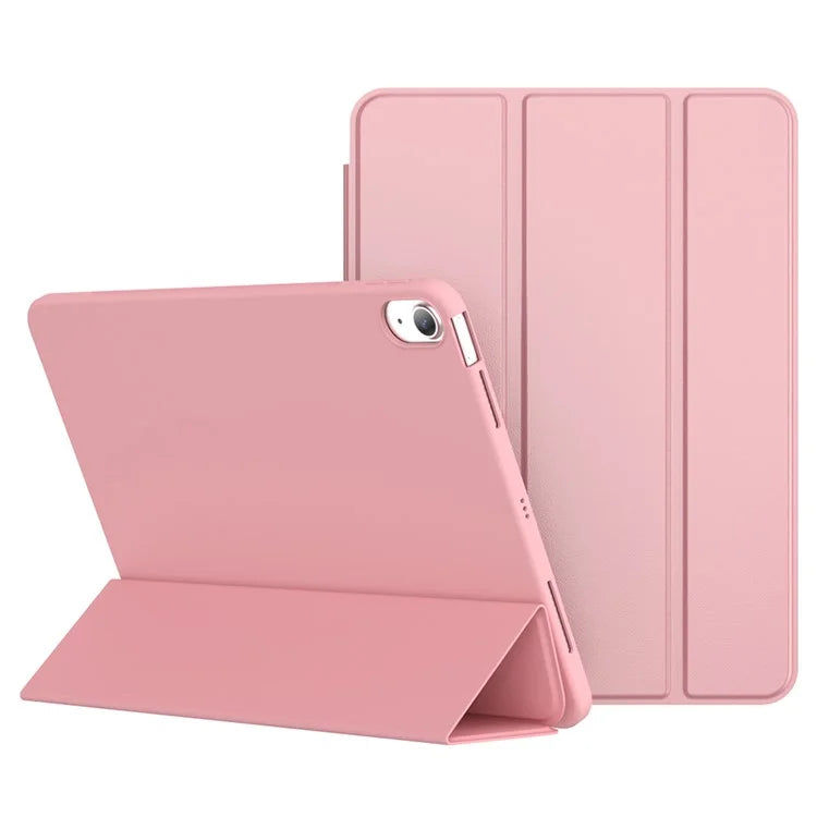 For iPad Air (2020) / (2022) Tablet Case Tri-fold Stand TPU+PU Leather Cover