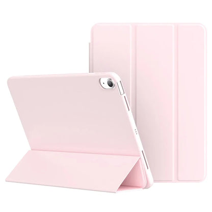 For iPad Air (2020) / (2022) Tablet Case Tri-fold Stand TPU+PU Leather Cover