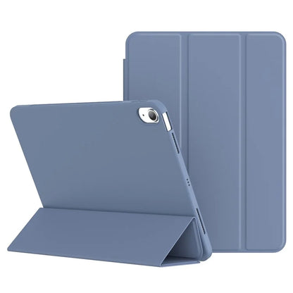 For iPad 10.9 (2022) Tri-fold Stand Tablet Case Leather+TPU Cover