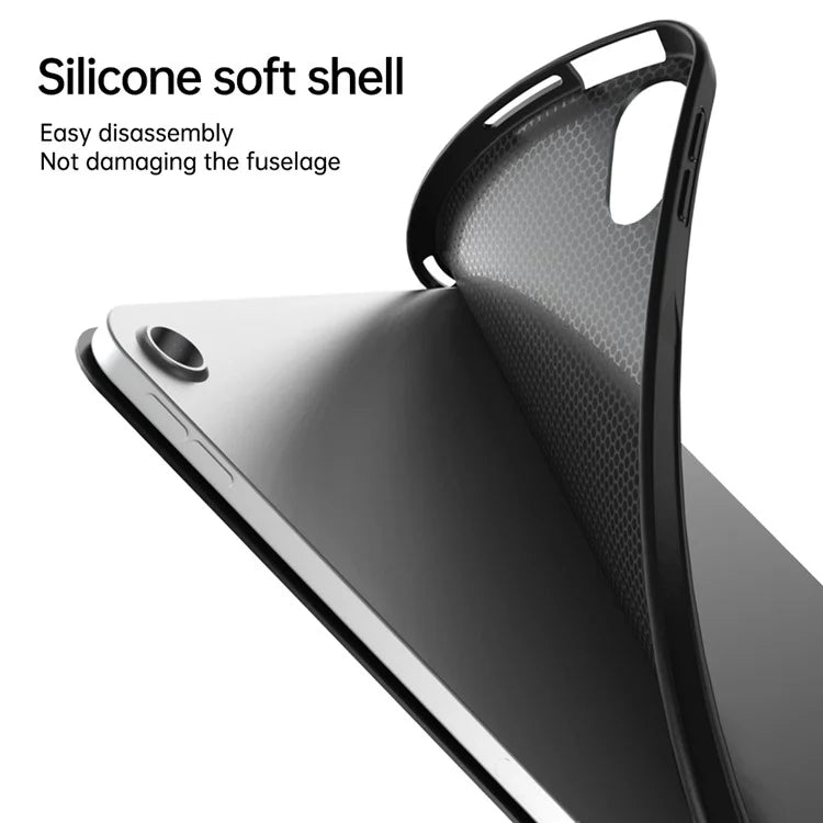 For iPad 10.9 (2022) Tri-fold Stand Tablet Case Leather+TPU Cover