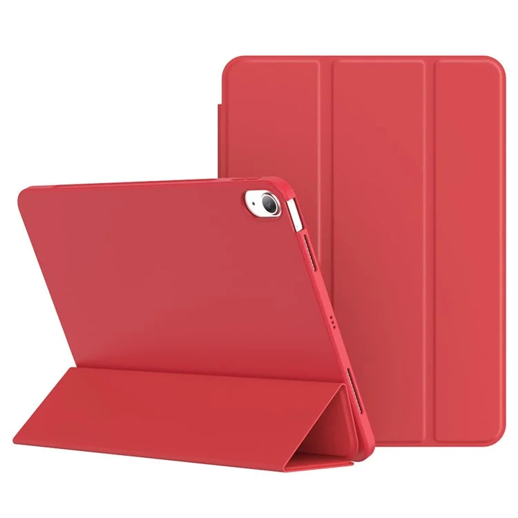 For iPad 10.9 (2022) Tri-fold Stand Tablet Case Leather+TPU Cover