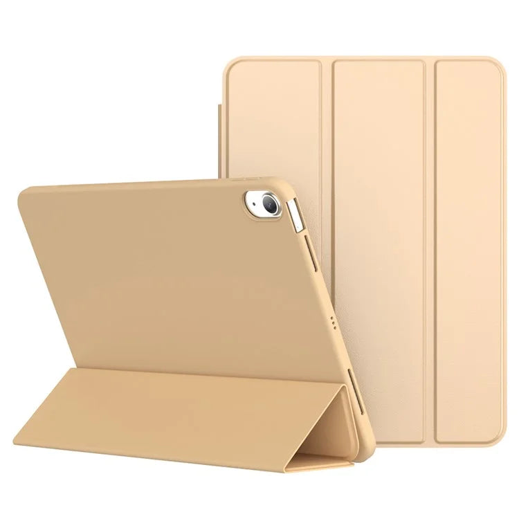 For iPad 10.9 (2022) Tri-fold Stand Tablet Case Leather+TPU Cover
