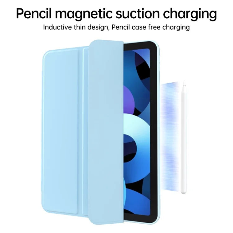 For iPad 10.9 (2022) Tri-fold Stand Tablet Case Leather+TPU Cover