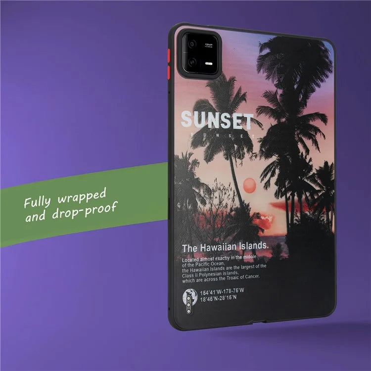 For Xiaomi Pad 6 / Pad 6 Pro Shockproof Tablet Case Landscape Series Pattern Cover