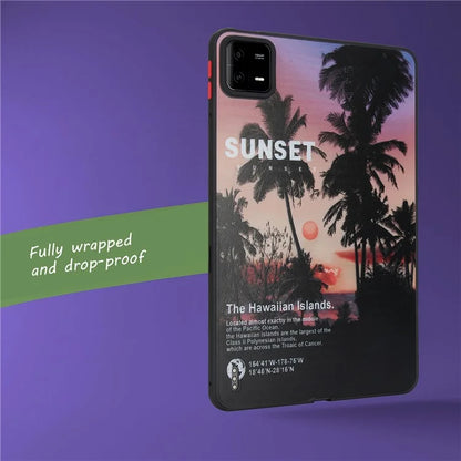 For Xiaomi Pad 6 / Pad 6 Pro Shockproof Tablet Case Landscape Series Pattern Cover