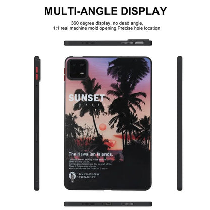 For Xiaomi Pad 6 / Pad 6 Pro Shockproof Tablet Case Landscape Series Pattern Cover