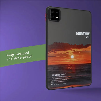For Xiaomi Pad 6 / Pad 6 Pro Shockproof Tablet Case Landscape Series Pattern Cover