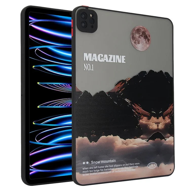 For iPad Pro 11 (2020) / (2021) / (2022) Tablet Case PC+TPU Pattern Slim Cover