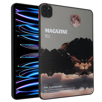 For iPad Pro 11 (2020) / (2021) / (2022) Tablet Case PC+TPU Pattern Slim Cover