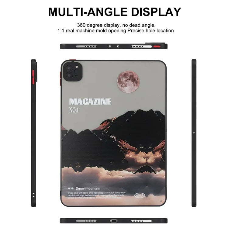 For iPad Pro 11 (2020) / (2021) / (2022) Tablet Case PC+TPU Pattern Slim Cover