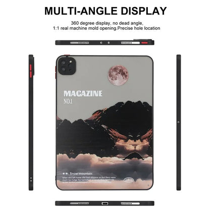 For iPad Pro 11 (2020) / (2021) / (2022) Tablet Case PC+TPU Pattern Slim Cover