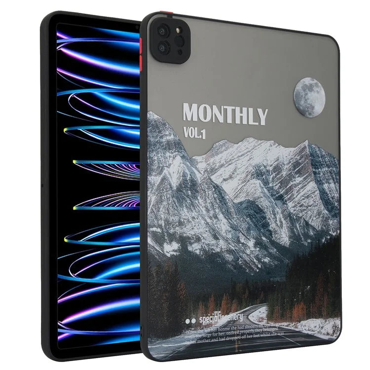 For iPad Pro 11 (2020) / (2021) / (2022) Tablet Case PC+TPU Pattern Slim Cover