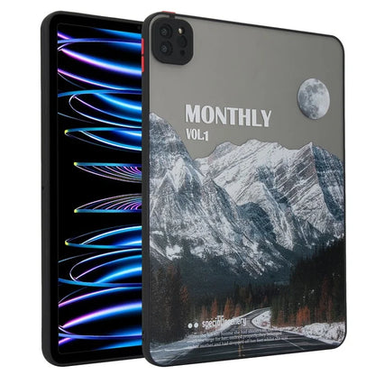 For iPad Pro 11 (2020) / (2021) / (2022) Tablet Case PC+TPU Pattern Slim Cover