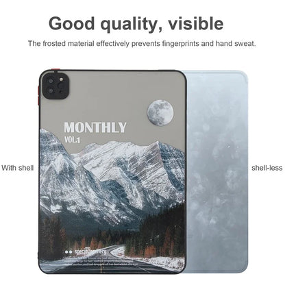 For iPad Pro 11 (2020) / (2021) / (2022) Tablet Case PC+TPU Pattern Slim Cover
