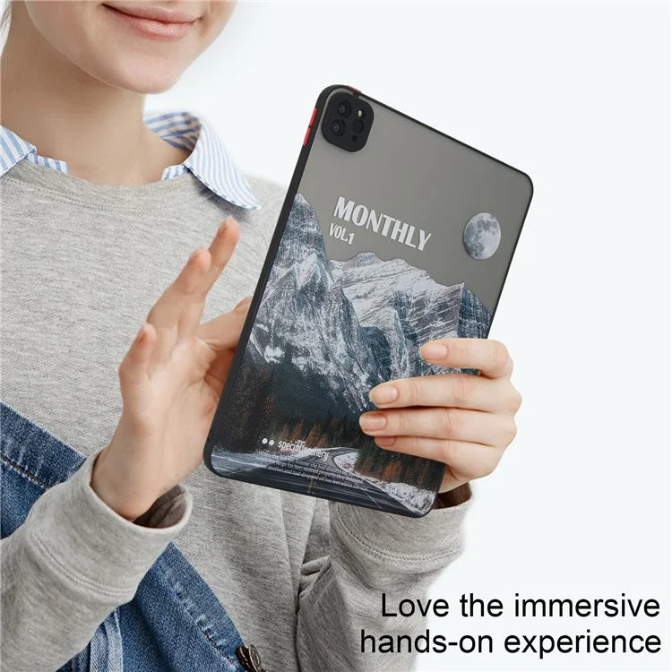For iPad Pro 11 (2020) / (2021) / (2022) Tablet Case PC+TPU Pattern Slim Cover