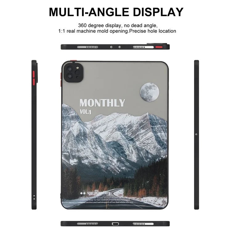 For iPad Pro 11 (2020) / (2021) / (2022) Tablet Case PC+TPU Pattern Slim Cover