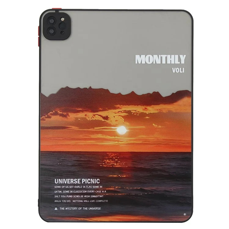 For iPad Pro 11 (2020) / (2021) / (2022) Tablet Case PC+TPU Pattern Slim Cover