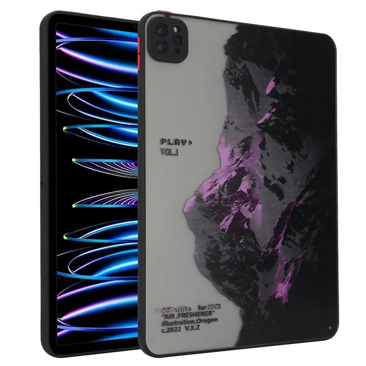 For iPad Pro 11 (2020) / (2021) / (2022) Tablet Case PC+TPU Pattern Slim Cover