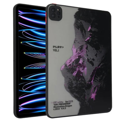 For iPad Pro 11 (2020) / (2021) / (2022) Tablet Case PC+TPU Pattern Slim Cover